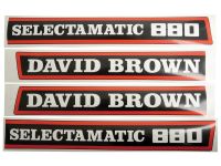 Kit autocollants latéraux David Brown 880 Selectamatic