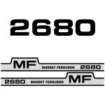 Kit autocollants latéraux Massey Ferguson 2680