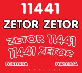 Stickerset Zetor 11441 Fortera