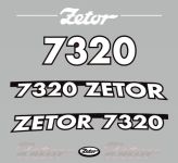 Stickerset Zetor 7320 (2005)