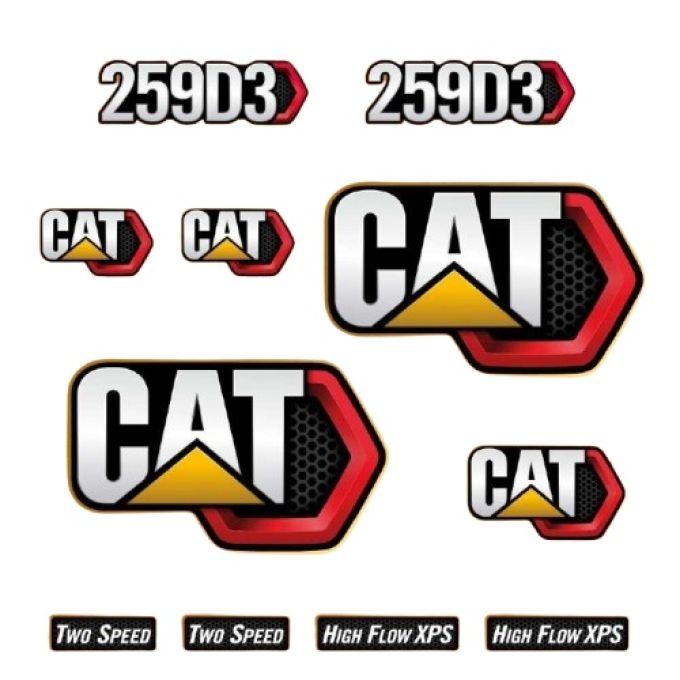 Stickerset Caterpillar CAT 259D3