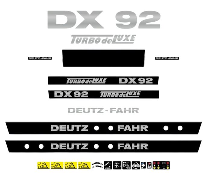 Stickerset Deutz Fahr DX 92 Turbo