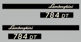 Stickerset Lamborghini 784 DT