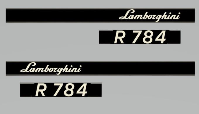 Stickerset Lamborghini R 784