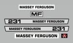 Stickerset Massey Ferguson 231