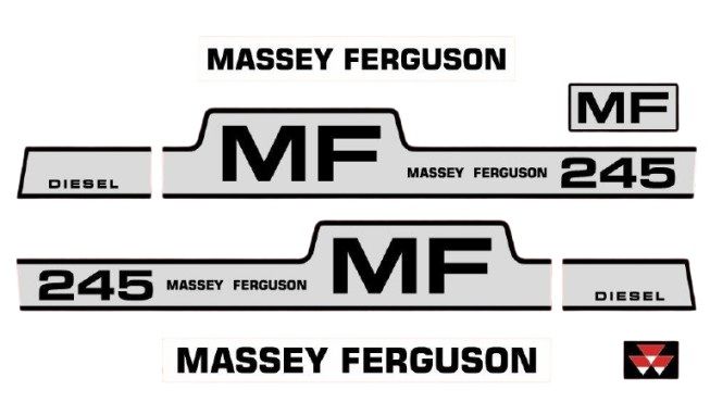 Stickerset Massey Ferguson 245 DIESEL