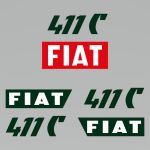 Stickerset Fiat 411 C