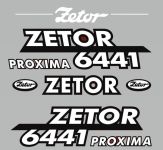 Stickerset Zetor 6441 PROXIMA