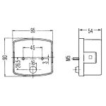 Hella Achterlicht rechts 95 x 90 x 55mm