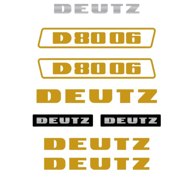 Stickerset Deutz D80-06