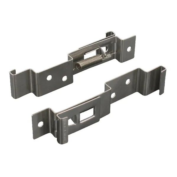 License plate holder, set, stainless steel