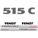 Kit autocollants latéraux Fendt Favorit 515 C