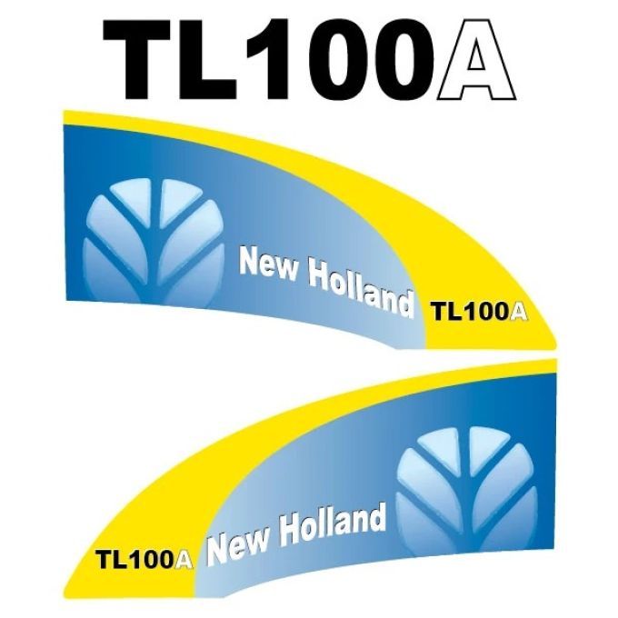 Kit autocollants latéraux New Holland TL100A (2006)