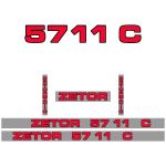 Kit autocollants latéraux Zetor 5711 C