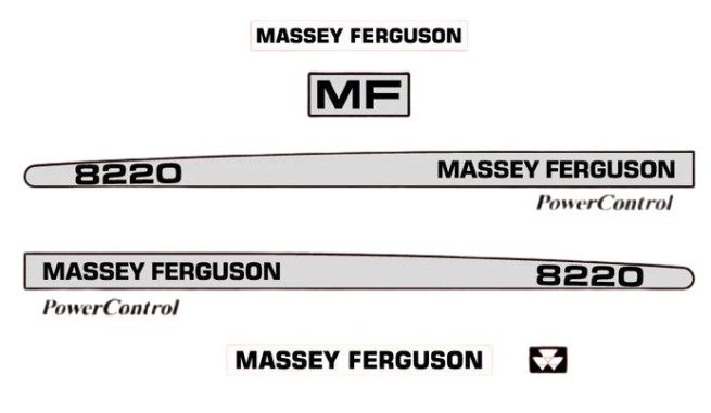 Decal Kit Massey Ferguson 8220