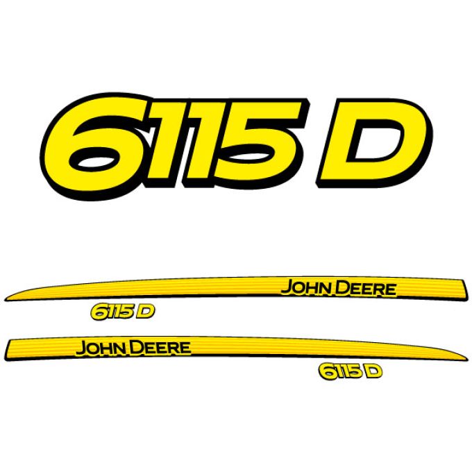 Stickerset John Deere 6115 D