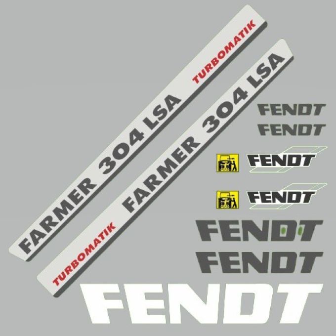 Stickerset Fendt Farmer 304 LSA