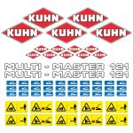 Stickerset Kuhn Multimaster 121