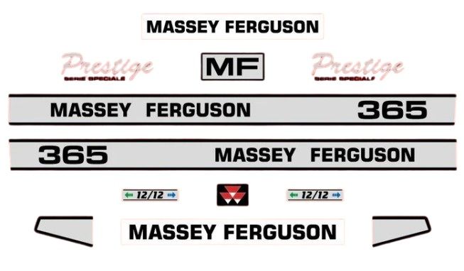 Stickerset Massey Ferguson 365