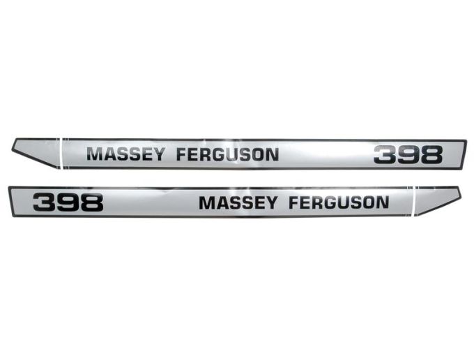 Kit autocollants latéraux Massey Ferguson 398