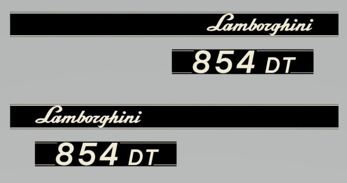 Stickerset Lamborghini 854 DT