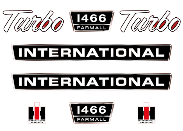 Stickerset International 1466 Farmall Turbo