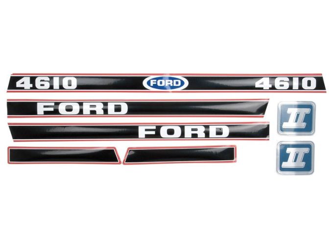 Kit autocollants latéraux Ford 4610 Force II