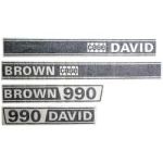 Typenschild David Brown 990