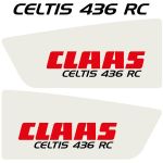 Stickerset Claas Celtis 436 RC