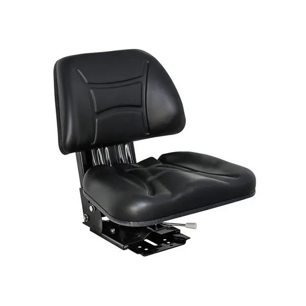 Seat mechanically sprung PVC Black