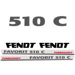 Kit autocollants latéraux Fendt Favorit 510 C