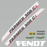 Stickerset Fendt 308 C I Farmer