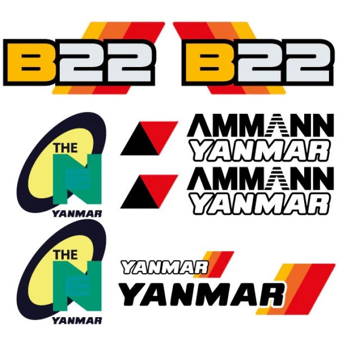 Stickerset Yanmar B22