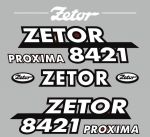 Stickerset Zetor 8421 PROXIMA