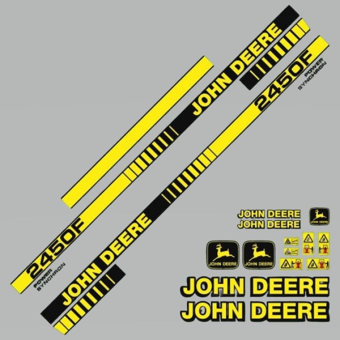 Kit autocollants latéraux John Deere 2450F