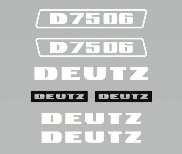 Stickerset Deutz D75-06