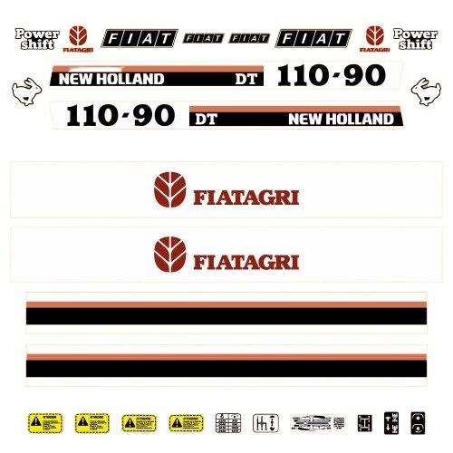 Stickerset Fiat 110-90 DT New Holland