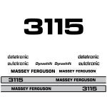 Stickerset Massey Ferguson 3115