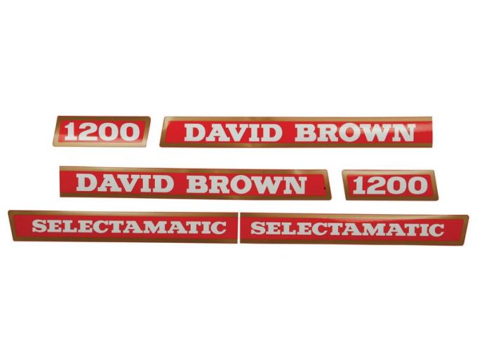 Kit autocollants latéraux David Brown 1200 Selectamatic