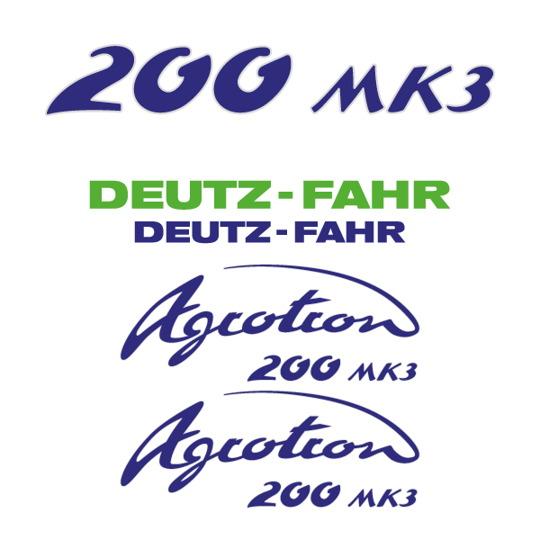 Stickerset Deutz-Fahr Agrotron 200 MK3