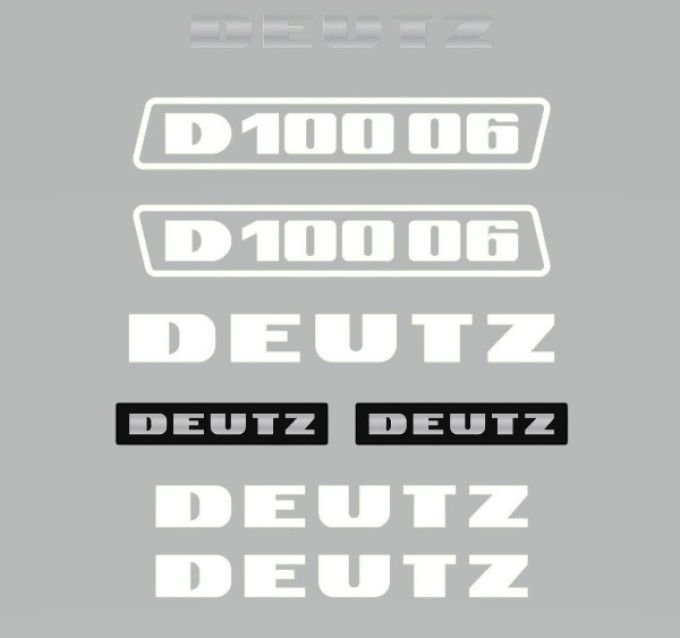 Stickerset Deutz D100-06