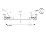 4261 Topstang (Cat.2-2) Kogel and Kogel, 1 1-8, Min. Lengte 549mm