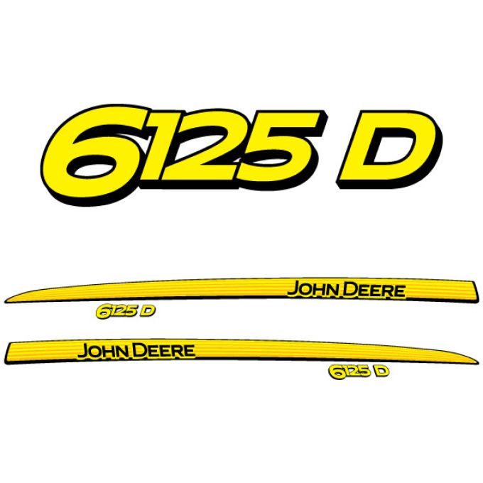 Stickerset John Deere 6125 D