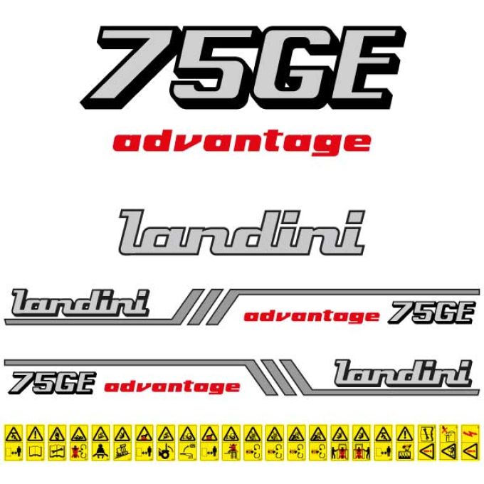 Stickerset Landini Advantage 75 GE