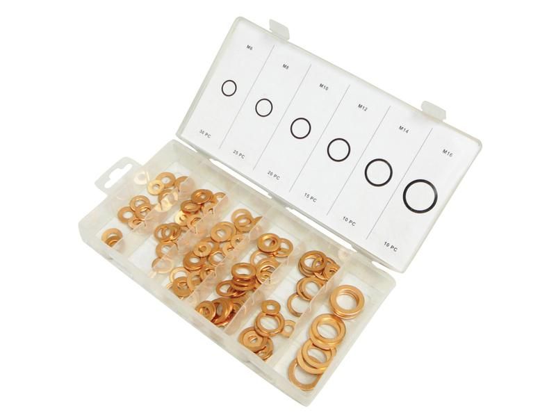 Metric Copper Washers 110 pcs