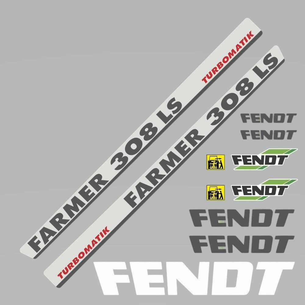 Stickerset Fendt Farmer 308 LS Turbomatik