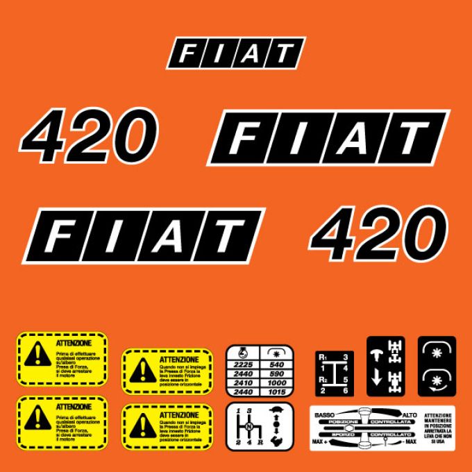 Stickerset Fiat 420