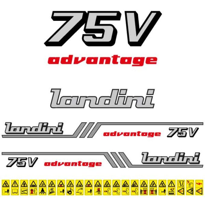 Stickerset Landini Advantage 75 V