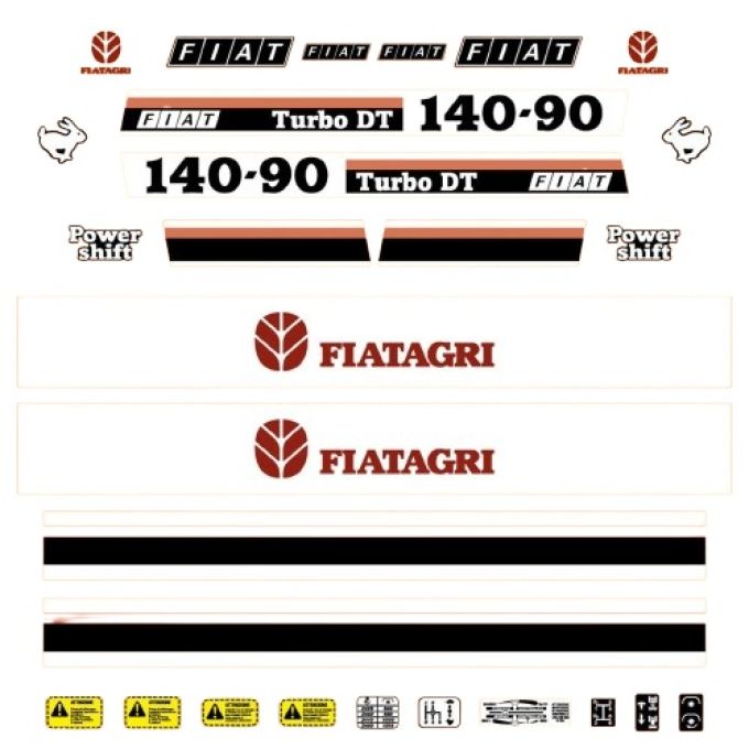 Stickerset Fiat 140-90 DT Turbo