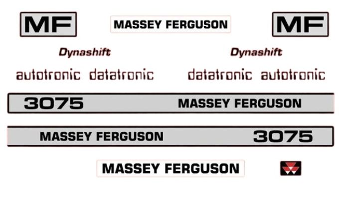 Stickerset Massey Ferguson 3075